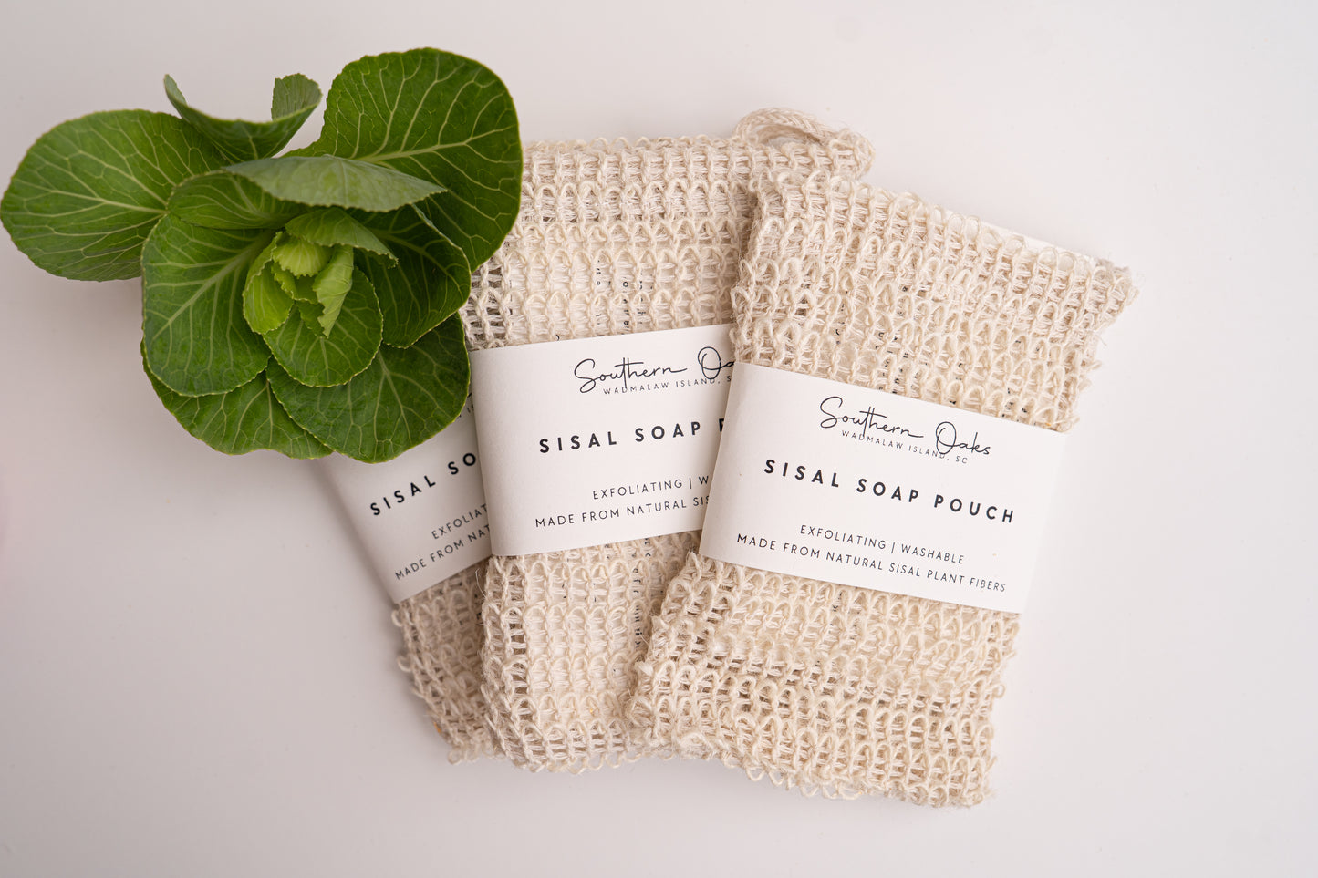 Natural sisal soap saver