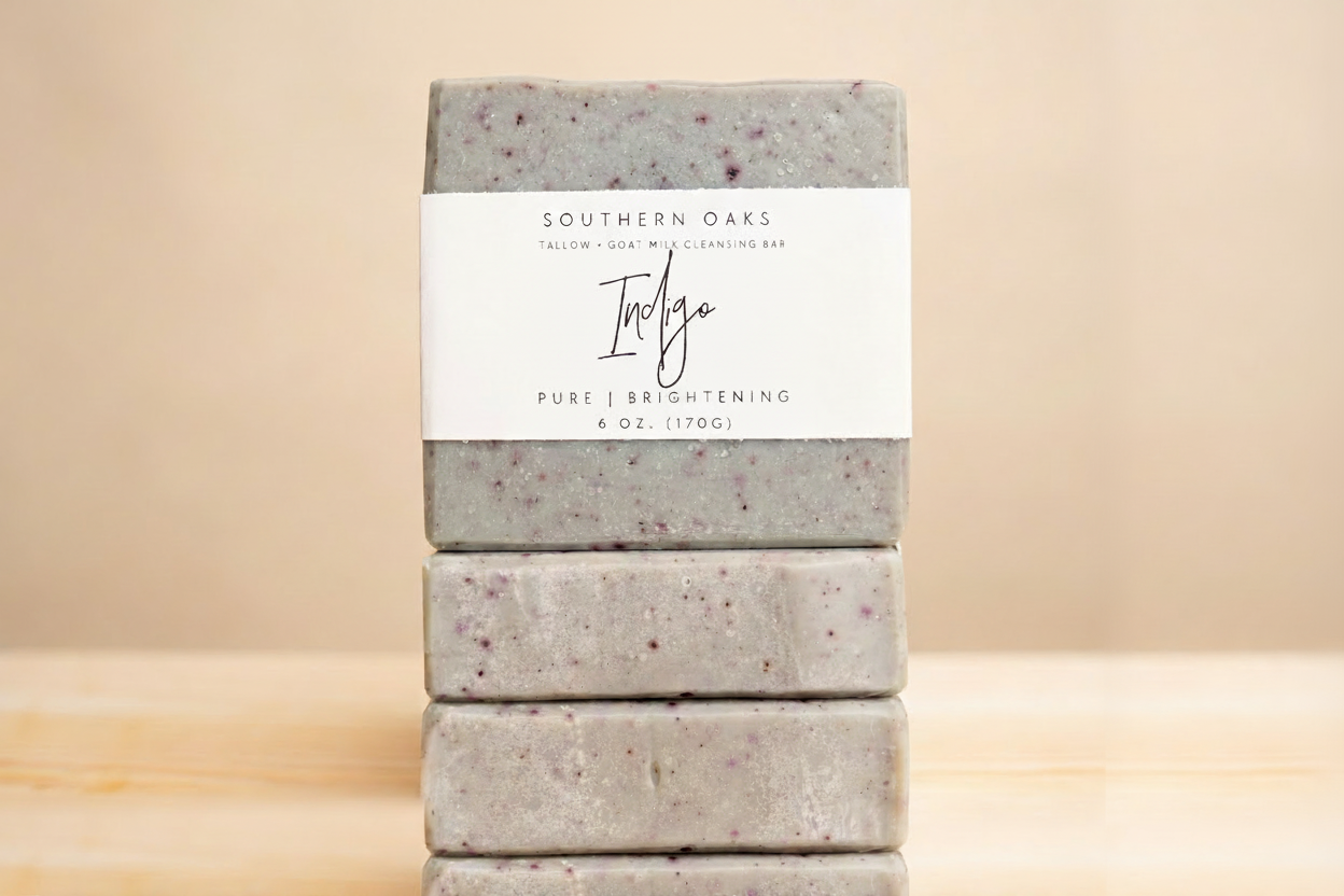 Indigo | Tallow + Goat Milk Luxury Cleansing Bar