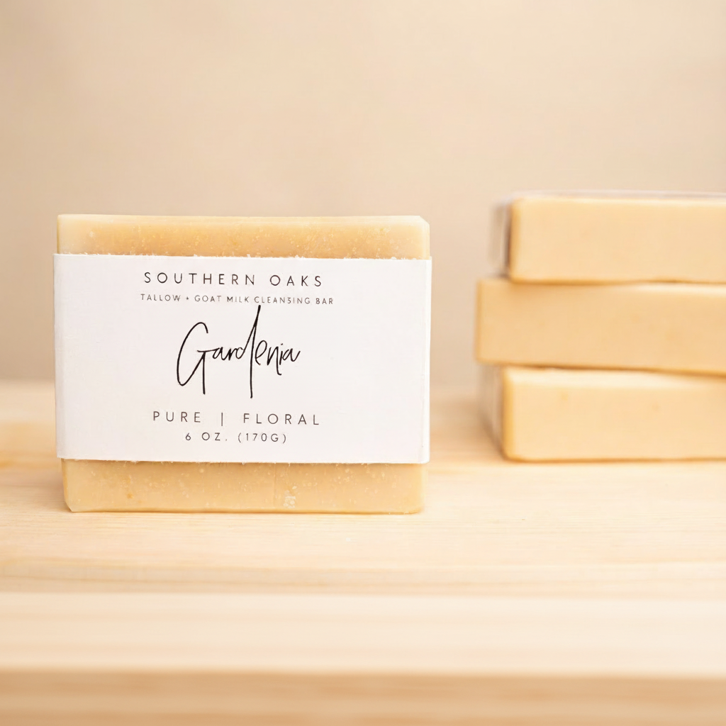 Gardenia | Tallow + Goat Milk Luxury Cleansing Bar