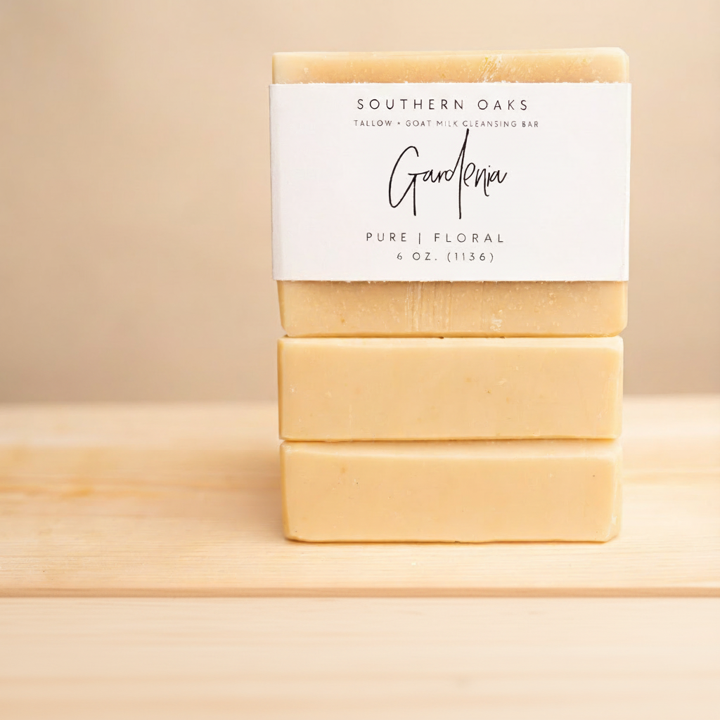 Gardenia | Tallow + Goat Milk Luxury Cleansing Bar