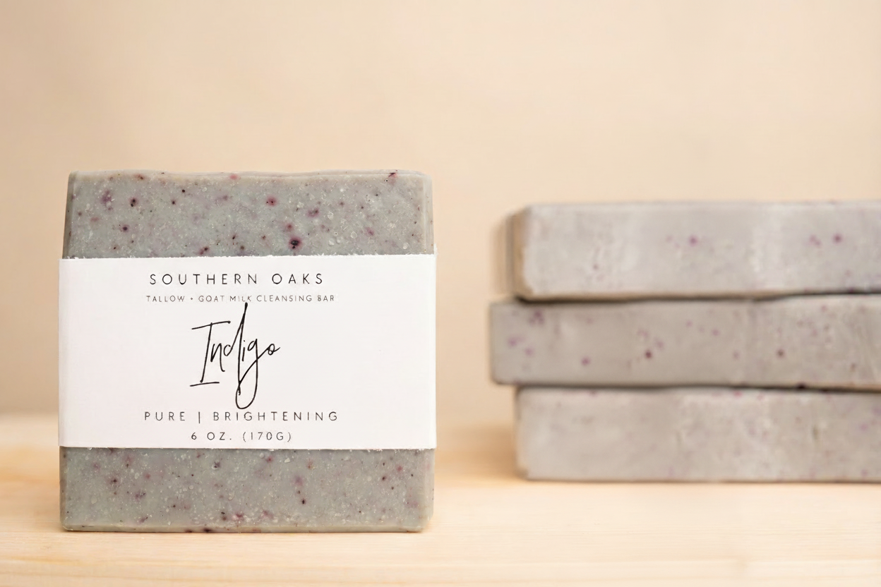 Indigo | Tallow + Goat Milk Luxury Cleansing Bar
